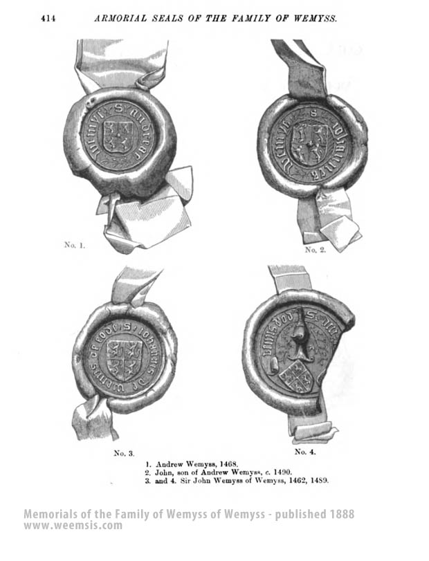 Page 1 of 4 - Armorial seals of the Family of Wemyss